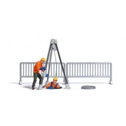 Busch A-Set: Kanalarbeiter H0