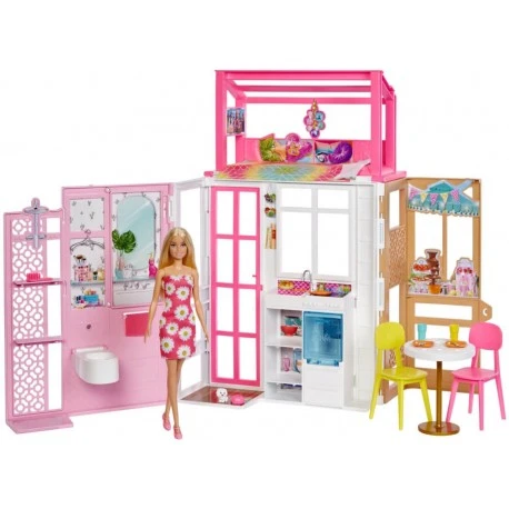 MATTEL Barbie Haus Und Puppe 8 MATTEL Barbie Haus Und Puppe – Bild 6