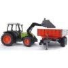Bruder 02112 Claas Nectis 267F Plus Frontlader Mit Anhänger