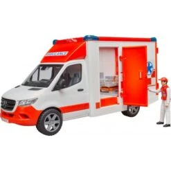 Bruder 02676 MB Sprinter Ambulanz Mit Fahrer Und Light + Sound Modul -Spielwarenladen bruder 02676 mb sprinter ambulanz mit fahrer und light sound modul 4