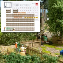 BUSCH A-Set: Zaun Streichen