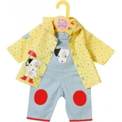 Dolly Moda Latzhose Mit Regenjacke, Gr. 43cm