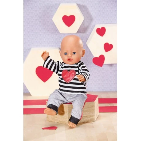 Dolly Moda Sport-Outfit Gestreift 43cm 4 Dolly Moda Sport-Outfit Gestreift 43cm – Bild 2