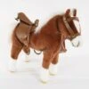 Götz 3401099 Pferd Mit Sattel/Zaumzeug, Braun, 46cm