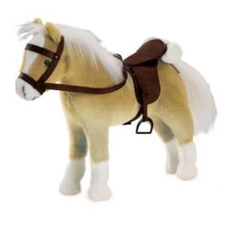 Götz 3401926 Pferd Haflinger Mit Sattel, 42-50cm