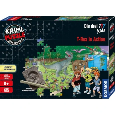 Kosmos Krimipuzzle Die Drei ??? Kids 200 Teile / T-Rex In Action 3 Kosmos Krimipuzzle Die Drei ??? Kids 200 Teile / T-Rex In Action
