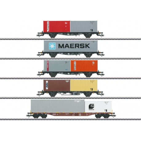 Märklin 47680 - H0 Container-Tragwagen-Set 3 Märklin 47680 - H0 Container-Tragwagen-Set