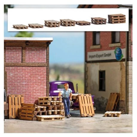 Busch Paletten H0 3 Busch Paletten H0