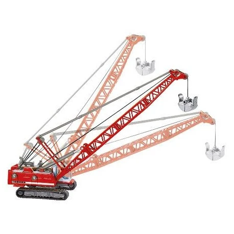 SIKU 1834 Schwertransport Mit Seilbagger, Abrissbirne Und Schildern 4 SIKU 1834 Schwertransport Mit Seilbagger, Abrissbirne Und Schildern – Bild 2