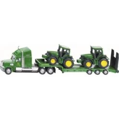 SIKU 1837 Tieflader Mit John Deere Traktoren