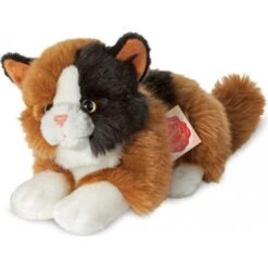 Teddy Hermann Glückskatze Liegend, 20 Cm