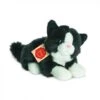 Teddy Hermann Katze Liegend, Weiß/schwarz, Ca. 20 Cm -Spielwarenladen teddy hermann katze liegend weiss schwarz ca 20 cm